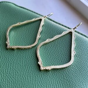 Kendra Scott Gold Open Frame Earrings